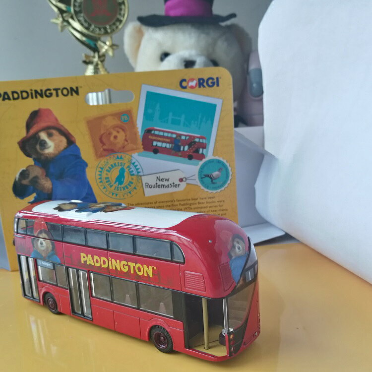 柏靈頓熊新路霸英倫巴士模型合金公交車無倒後鏡Paddington CORGI