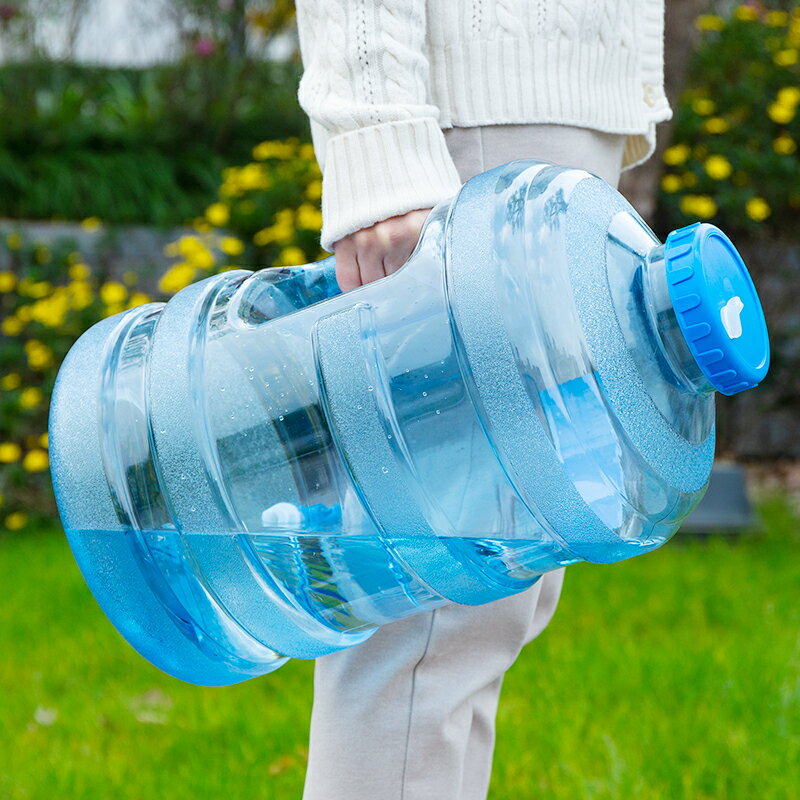 戶外水桶 戶外pc水桶帶龍頭塑料桶純凈礦泉水桶車載自駕游家用儲水抽水桶