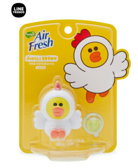【LINE Friedns】車用芳香/車用/熊大/韓國/CAR AIR FRESHENER/新款叢林版/恐龍熊大/公雞莎莉/粉紅豬熊大｜迷人香氛◆全館現貨快出
