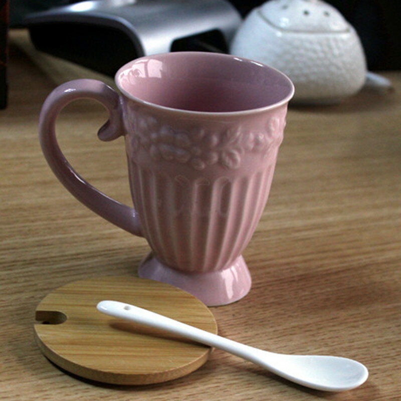 創意陶瓷杯子復古馬克杯咖啡杯辦公室家用簡約牛奶燕麥杯水杯茶杯