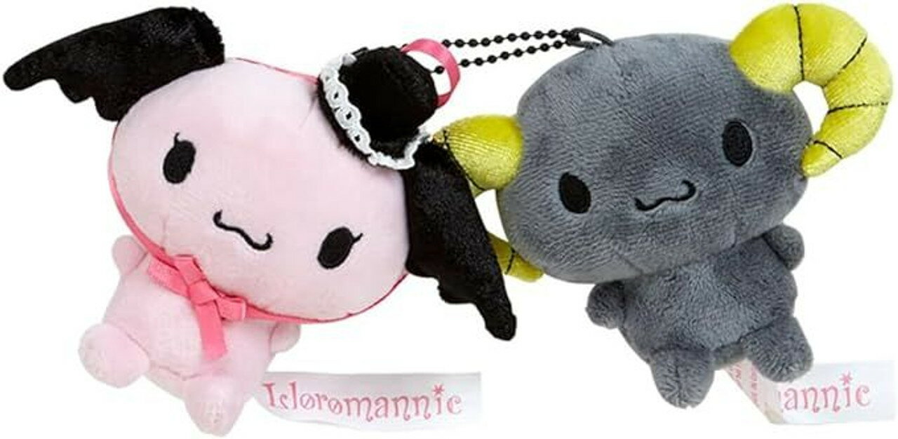 【震撼精品百貨】大耳狗 Cinnamoroll 日本SANRIO三麗鷗 大耳狗絨毛玩偶吊飾2入組-Cherry*34421