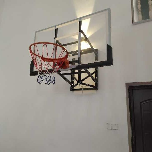 免運 室外籃球架 壁掛式籃球架 成人籃球架小孩 可升降墻壁式壁掛式成人家用兒童籃板籃筐球框成人戶外藍球架室內籃球架