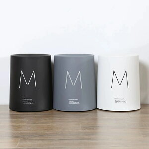 歐式創意雙層塑料衛生桶廚房客廳臥室白色紙簍現代簡約垃圾桶家用