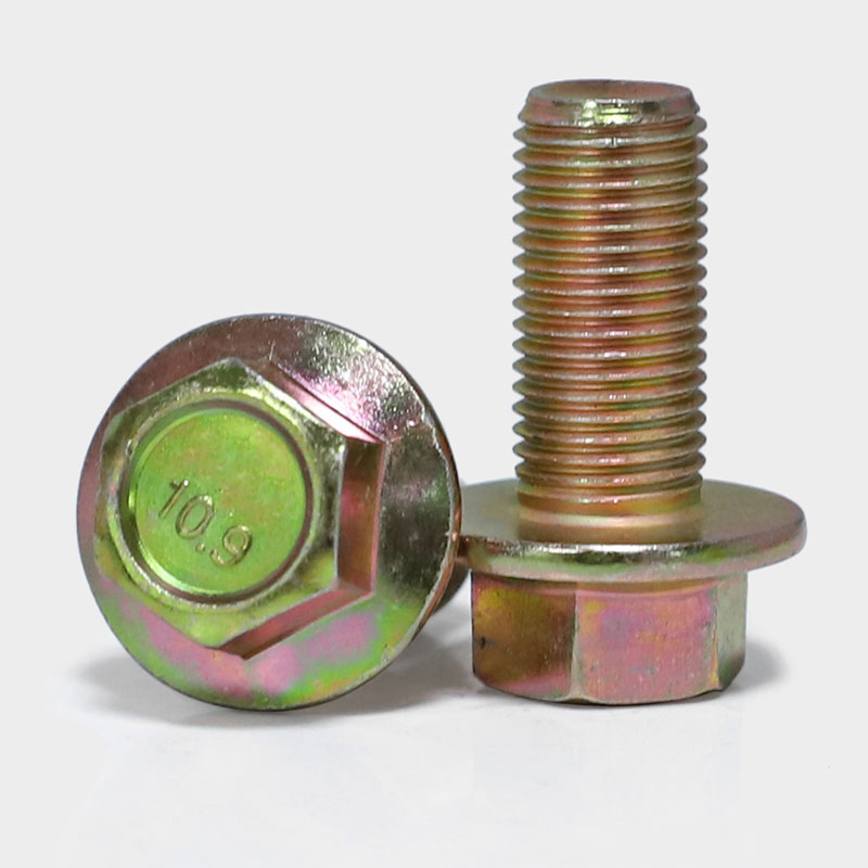 M8/M10*1.25 8.8級高強度細牙法蘭外六角螺絲帶墊螺栓*20x30x100