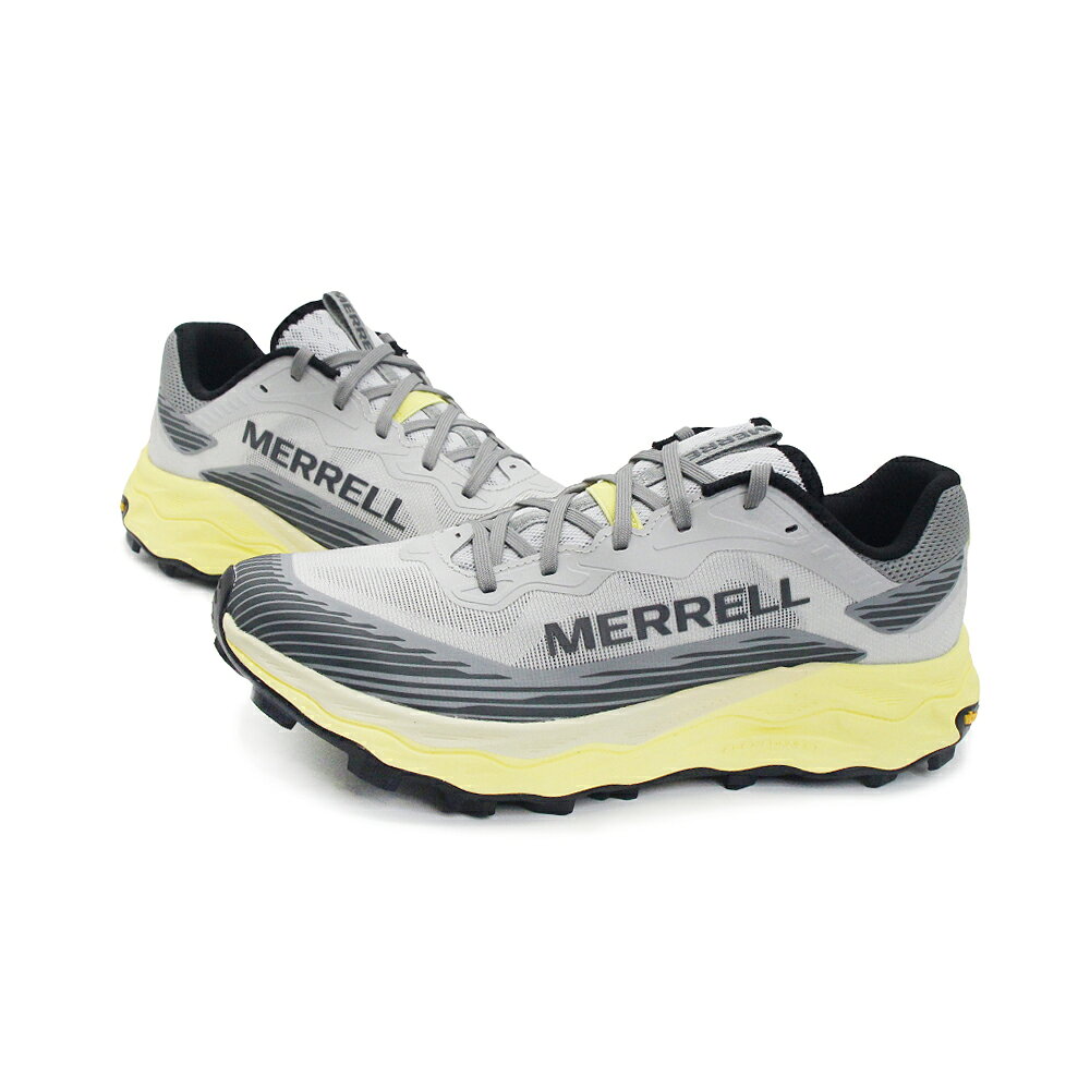 MERRELL(男)AGILITY PEAK 6 輕量戶外越野訓練鞋 男鞋-灰黃色 1