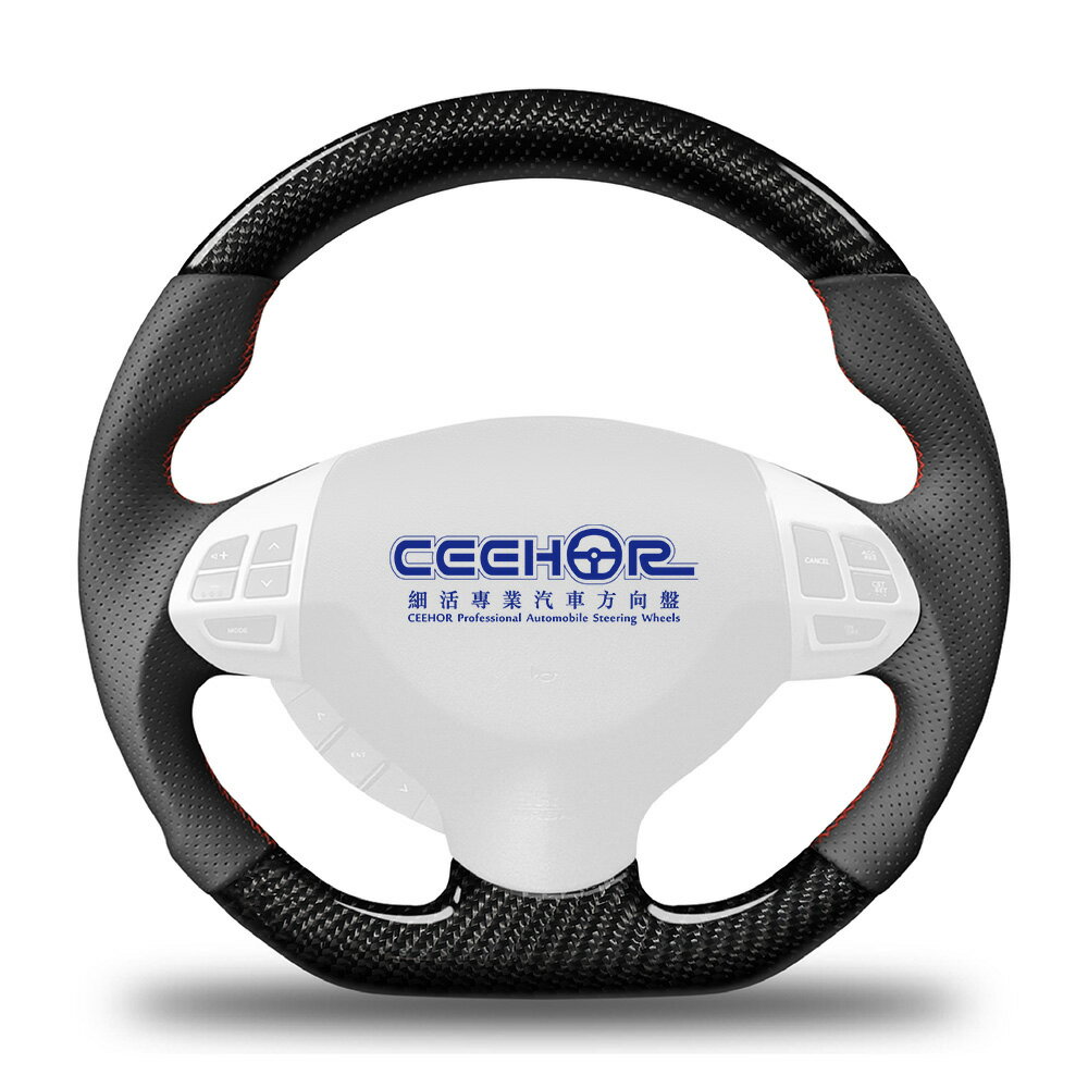 [細活方向盤] 正碳纖維款 LANCER FORTIS IO COLT PLUS MITSUBISHI 三菱 變形蟲方向盤