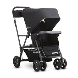 新款 美國 joovy 新款 輕量級 雙人推車 / 兄弟車【黑色】【紫貝殼】