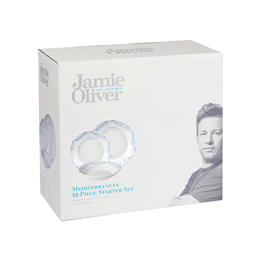 英國CHURCHiLL-傑米奧利佛(Jamie Oliver)12件碗盤組-附原裝彩盒