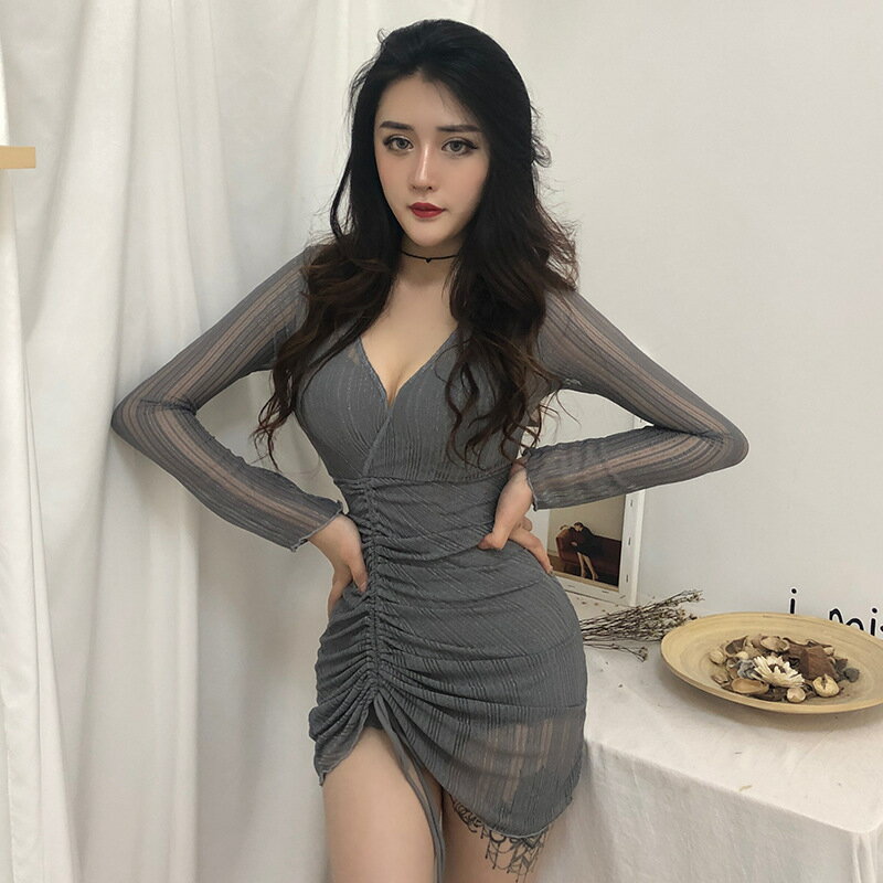 游泳衣女韓國ins風連身性感長袖溫泉保守遮肚顯瘦游泳裝
