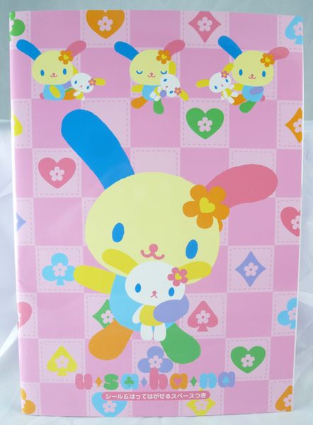 【震撼精品百貨】U-Sa-Ha-Na 花小兔 筆記本 粉格紋 震撼日式精品百貨