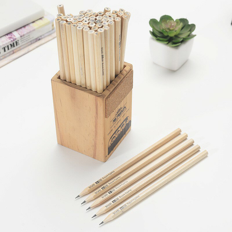 六角鉛筆【E032】台灣出貨 居家  HB原木鉛筆 學生素描寫字文具 木頭鉛筆 贈品 禮品 文具 寫字鉛筆 學習鉛筆 1