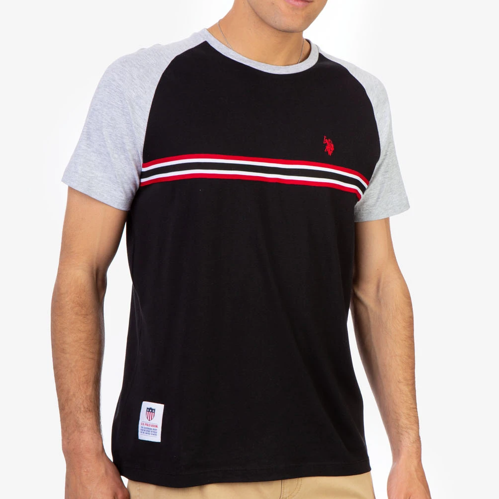 U.S. POLO ASSN. T恤 短袖立體USPA 男裝 短T-Shirt 圓領上衣 U34404 黑色(現貨)