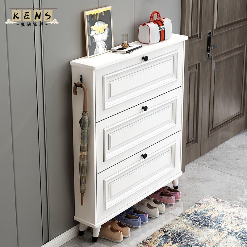 公司貨 免運 鞋櫃 小戶型鞋櫃 鞋架 翻鬥鞋櫃 簡易鞋架 奶油風超薄鞋櫃家用門口小戶型翻鬥式大容量玄關櫃簡約現代儲物櫃新品特價 售後保障 特惠/店長推薦 全館八折 可開發票 5k1013