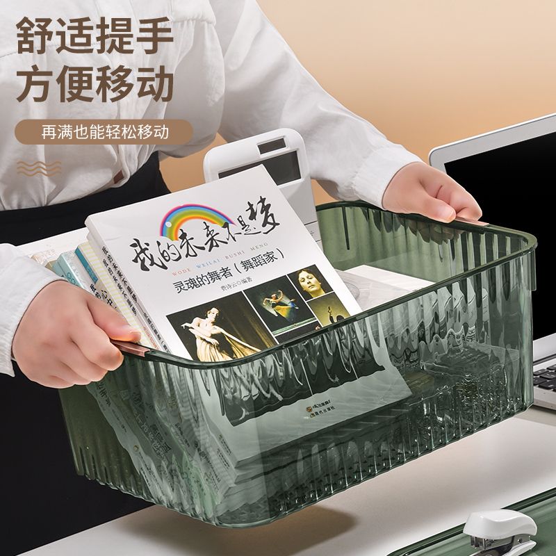 大容量桌面透明儲物箱廚房收納箱子儲物箱多功能雜物收納箱