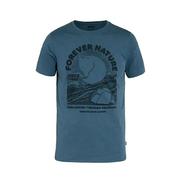 ├登山樂┤瑞典 Fjallraven Equipment T-shirt 有機棉T恤 男 FR86976-534靛藍