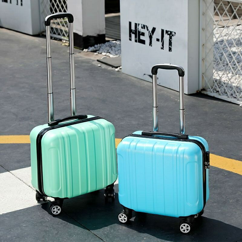 結實耐用小行李箱18寸女短途旅行男拉鏈小號拉桿箱迷你小型皮箱子