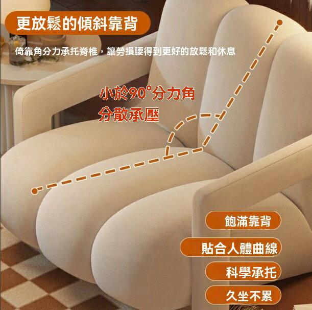 沙發椅 單人椅 沙發 懶人沙發 輕奢北歐高級簡約高檔純色灰色現代墻紙條紋素色單人沙發客廳 八折減免 特價出 可開發票