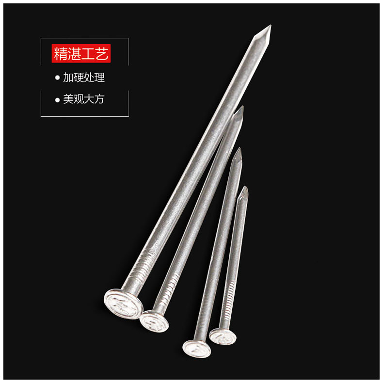 木工釘子家用圓釘手工墻釘小洋釘diy木工工具五金細鐵釘長實木板 4