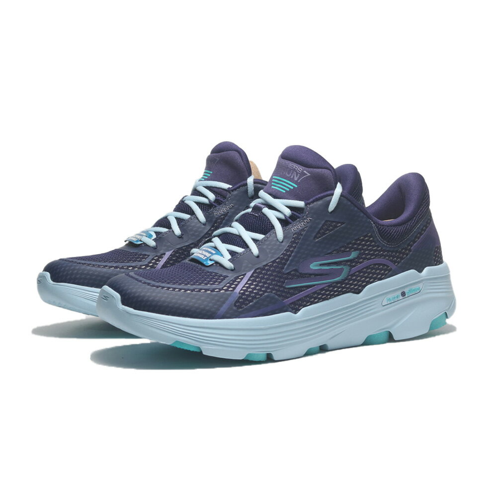【滿千折百】SKECHERS 慢跑鞋 GO RUN 7.0 紫藍 輕量 運動 女 129336NVLB