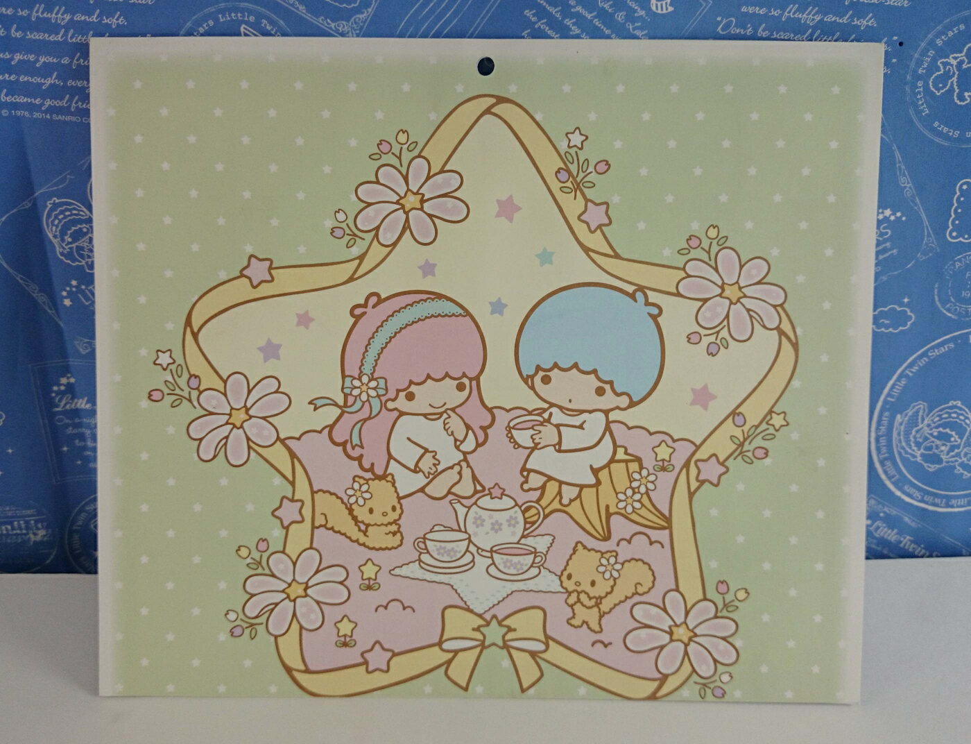 【震撼精品百貨】Little Twin Stars KiKi&LaLa 雙子星小天使 造型卡片 下午茶 綠 震撼日式精品百貨