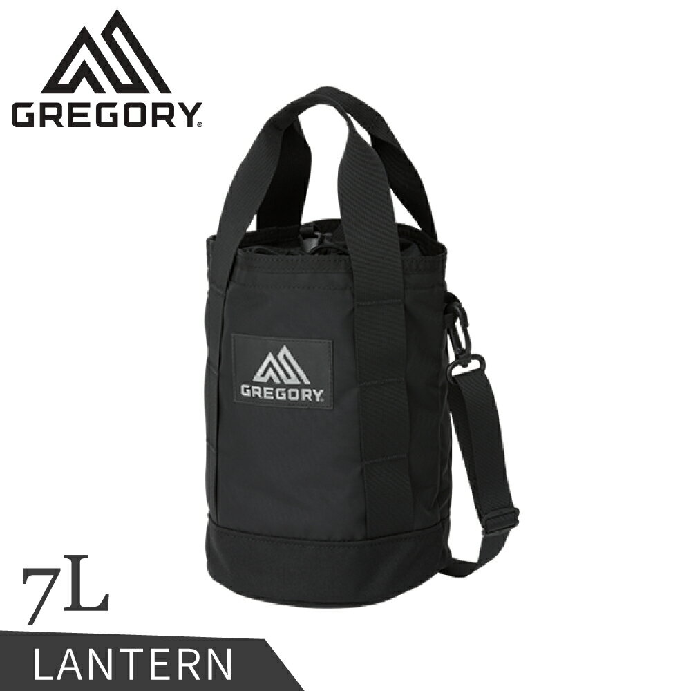 【GREGORY 美國 7L LANTERN BAG 圓筒型側揹包《黑》】130297/側揹包/隨身包/休閒包/小包