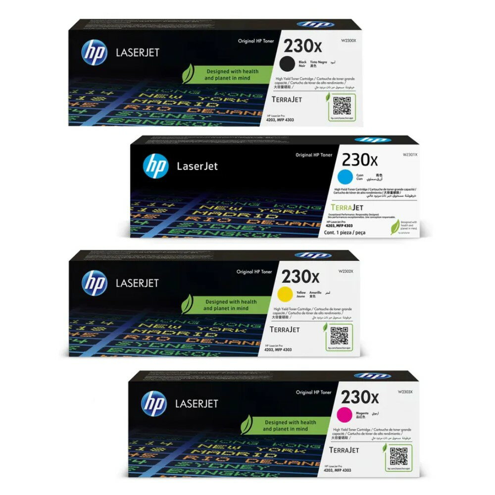 滿額現折220★HP 230X LaserJet 原廠高容量碳粉匣 四色 W2300X/W2301X/W2302X/W2303X 適用 Color LaserJet Pro 4303fdw
