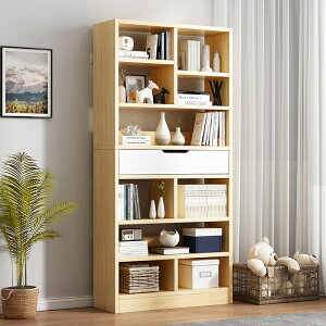置物櫃 置物架 簡易書書架組合簡約現代家用書房客廳落地置物架組裝學生家用