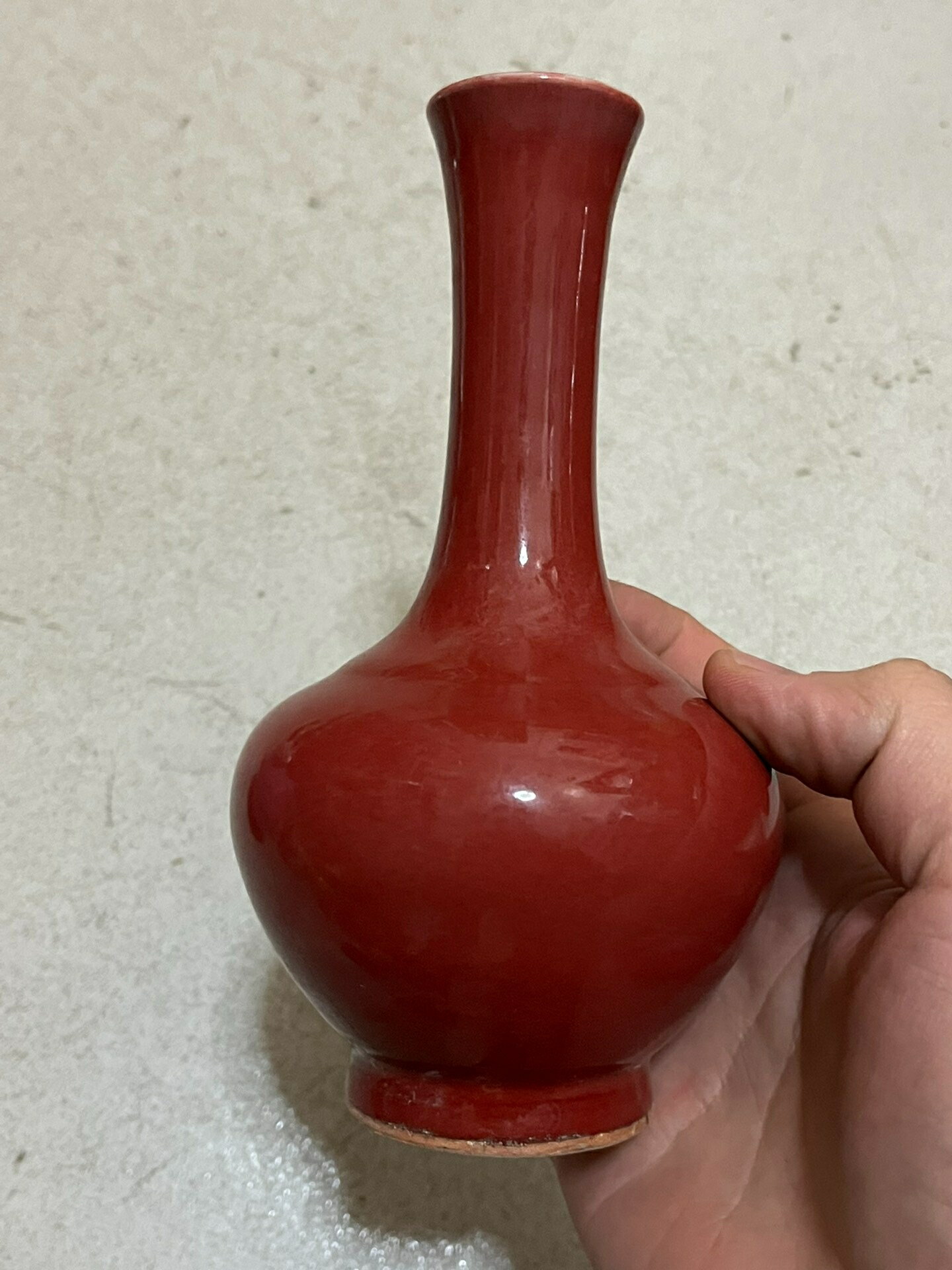 紅釉花瓶，喜歡可以直接拍