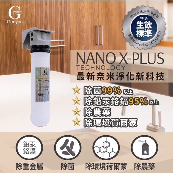 [ G Water 淨園] NANO-1XT 奈米銀銅鈦單道過濾器 (DIY 生飲淨水器)