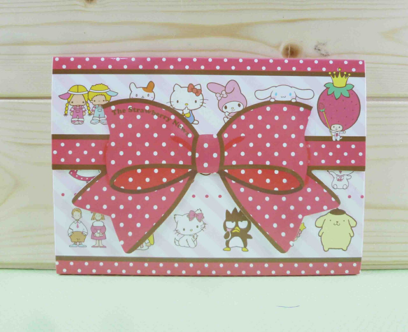 【震撼精品百貨】Hello Kitty 凱蒂貓 便條-紅蝴蝶結造型 震撼日式精品百貨