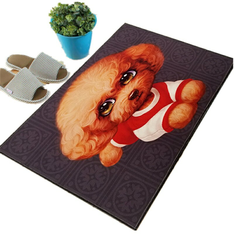 卡通可愛小狗家地毯地墊門墊廚房浴室防滑玄關大門口入戶進門地墊 4