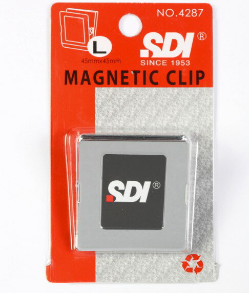 SDI 手牌 4287 方型 強力磁夾 (大) (4.5 X 5 公分)