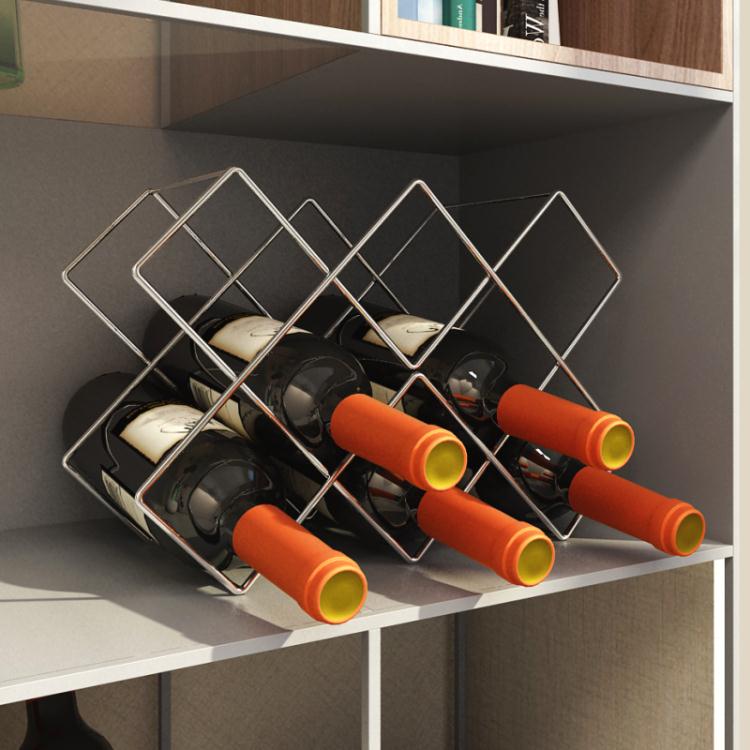 紅酒架格子葡萄酒展示酒托架酒櫃酒瓶擺件創意現代簡約客廳置物架【林之舍】