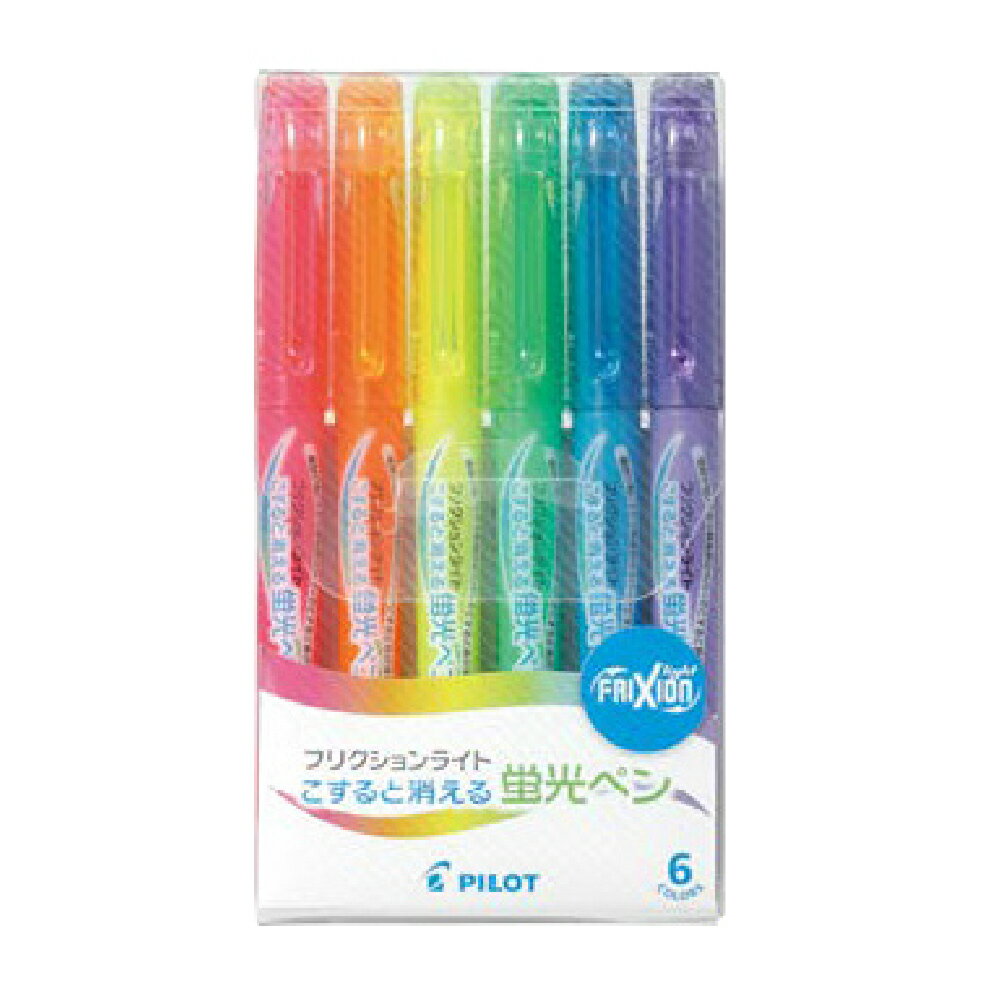 PILOT 百樂  魔擦 基本色 螢光筆 3.3mm 6色入  /組 SFL-60SL-6C