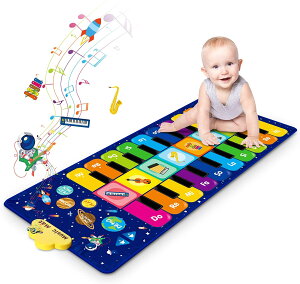 【免運】可開發票 嬰兒早教電子鋼琴雙排雙向腳踏跳舞毯爬行墊玩具音樂游戲琴墊