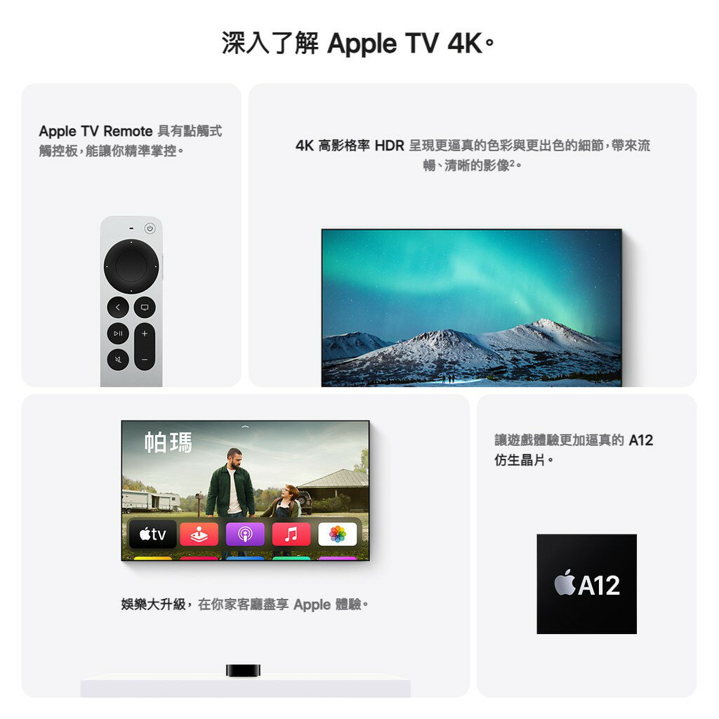 【磐石蘋果】2021 Apple TV 4K (第 2 代) 1