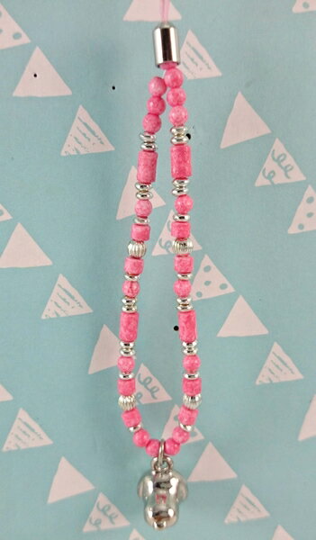 【震撼精品百貨】史奴比Peanuts Snoopy ~吊飾_串珠_粉