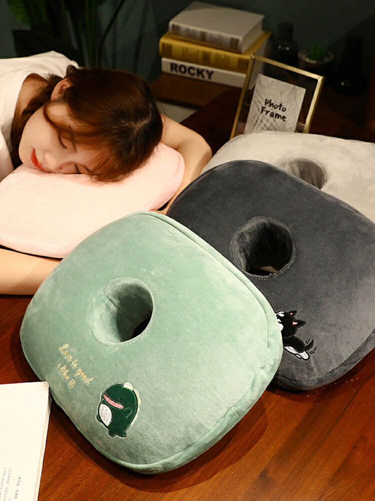 涼席午睡枕趴睡枕辦公室學生午睡神器小號枕頭女生午休靠墊夏季