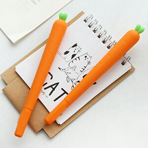 紅蘿蔔0.5mm中性筆 學校 辦公 文具 實用 學生 黑色 書寫 筆記 塗鴉 草稿 ♚MY COLOR♚【P217】