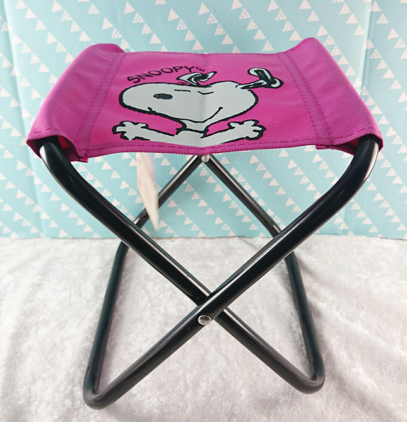 【震撼精品百貨】史奴比Peanuts Snoopy 折疊椅 粉紅色 震撼日式精品百貨