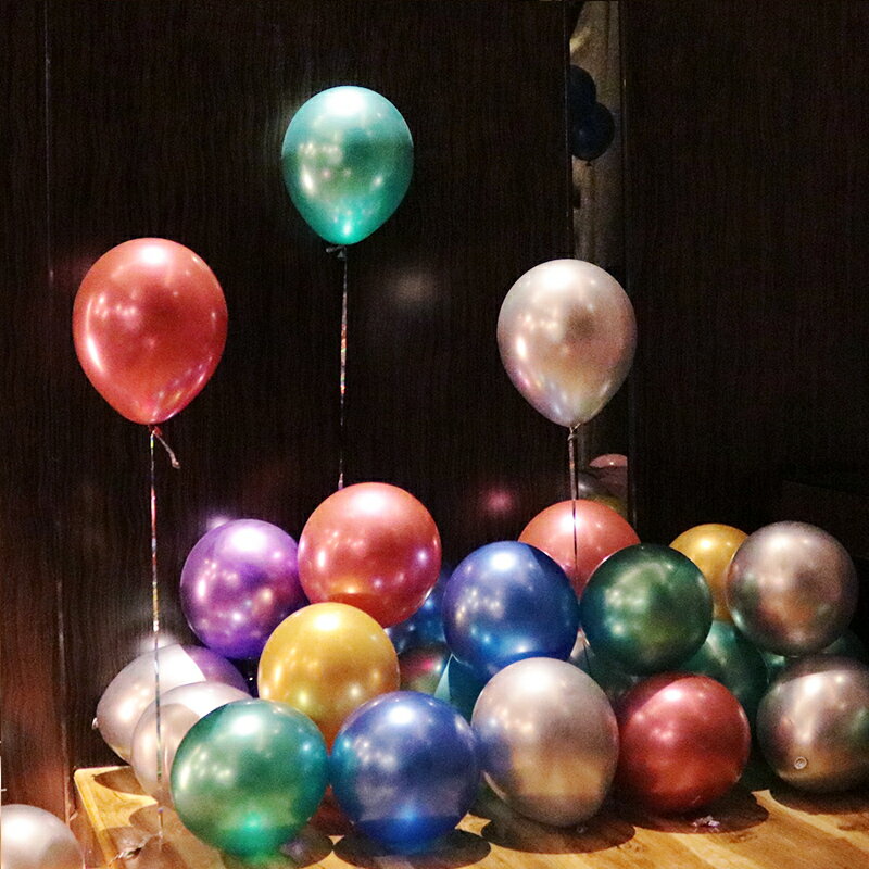ins網紅加厚金屬氣球聖誕節氣球聖誕佈置派對氣球裝飾用品