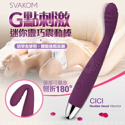 現貨【買1送2+免運】美國SVAKOM CICI茜茜 G點女用震動按摩棒 紫【54762 跳蛋 自慰器 Ｇ點按摩棒 情趣用品 變頻按摩棒】【情趣職人】