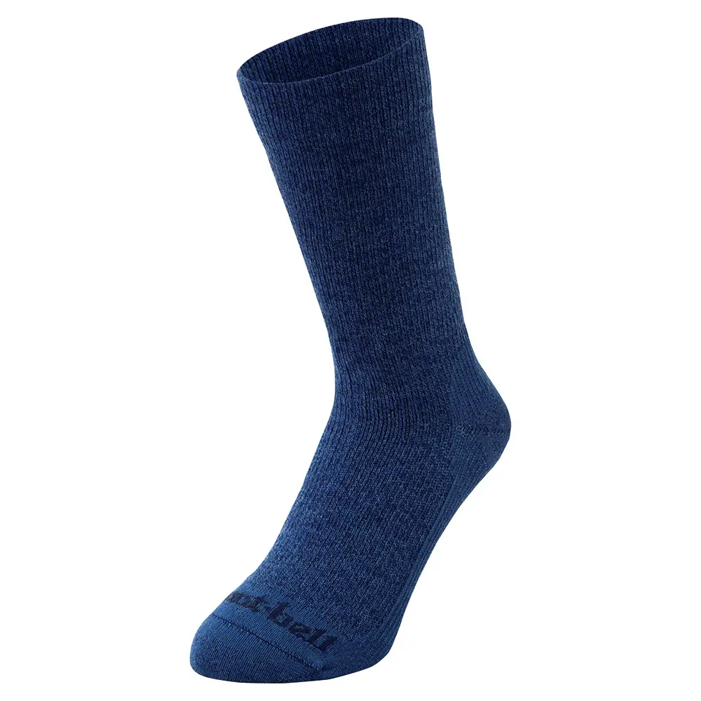 【【蘋果戶外】】mont-bell 1118428 IND 靛藍 美麗諾羊毛襪 中性款  Merino Wool MW TRAVEL SOCKS 戶外 踏青 露營 穿搭 登山 健行襪