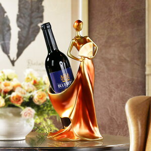 少女酒瓶架歐式紅酒架擺件家居飾品客廳酒櫃裝飾品工藝品創意擺設