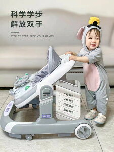嬰兒學步車防o型腿多功能防側翻寶寶學行車助步車小孩腳步車推車