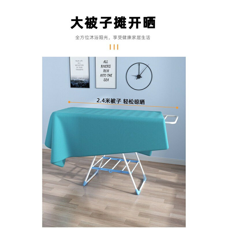 曬衣架 曬衣桿 X型曬衣架 x型衣架 伸縮曬衣架 雙桿曬衣架 不鏽鋼曬衣架 X型晾衣架 晾衣架落地折疊室內陽臺家用涼衣服 5