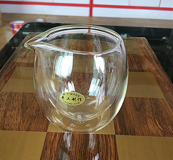 耐高溫玻璃茶具玻璃公道杯茶海雙層企鵝狀分茶器大小容量