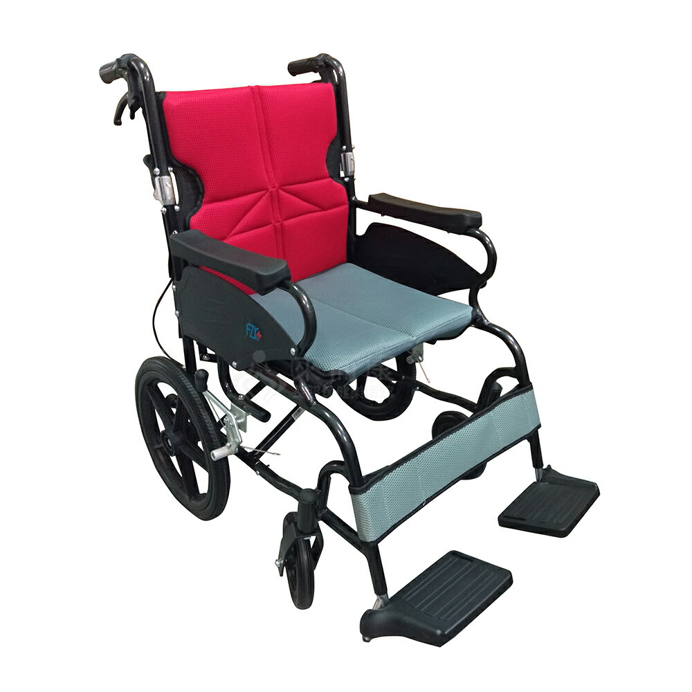 來而康 富士康 機械式輪椅 FZK-351 安舒(小輪) 輪椅補助B款 贈 輪椅置物袋 FZK351
