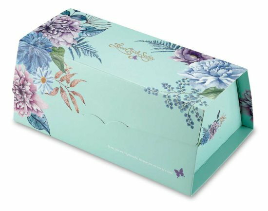 【整組價】生乳捲盒/愛在春天/（粉藍）/200個+200個手提袋