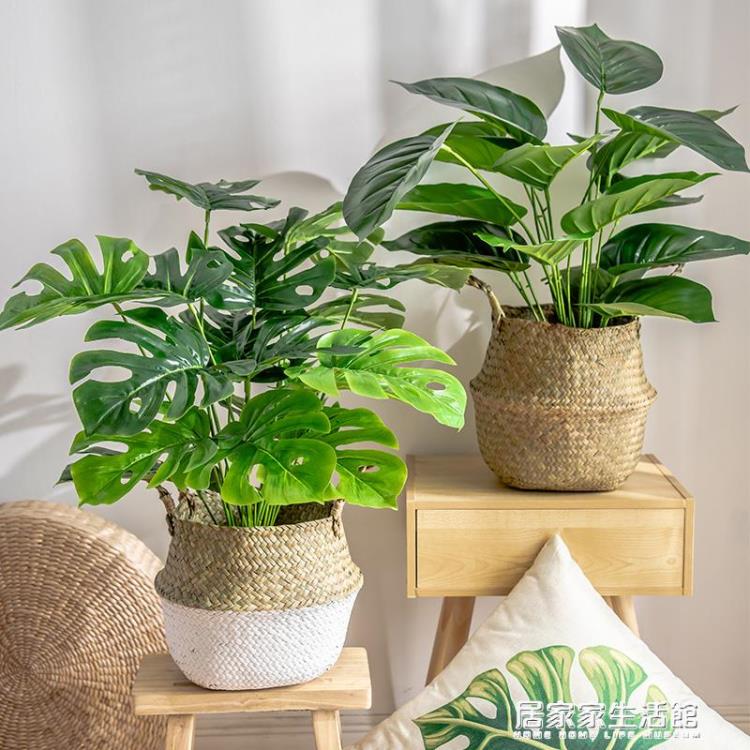 北歐客廳模擬綠色植物綠植裝飾假花辦公桌ins小盆栽擺件創意家居 sh